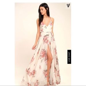 Maxi floral dress from Lulu’s